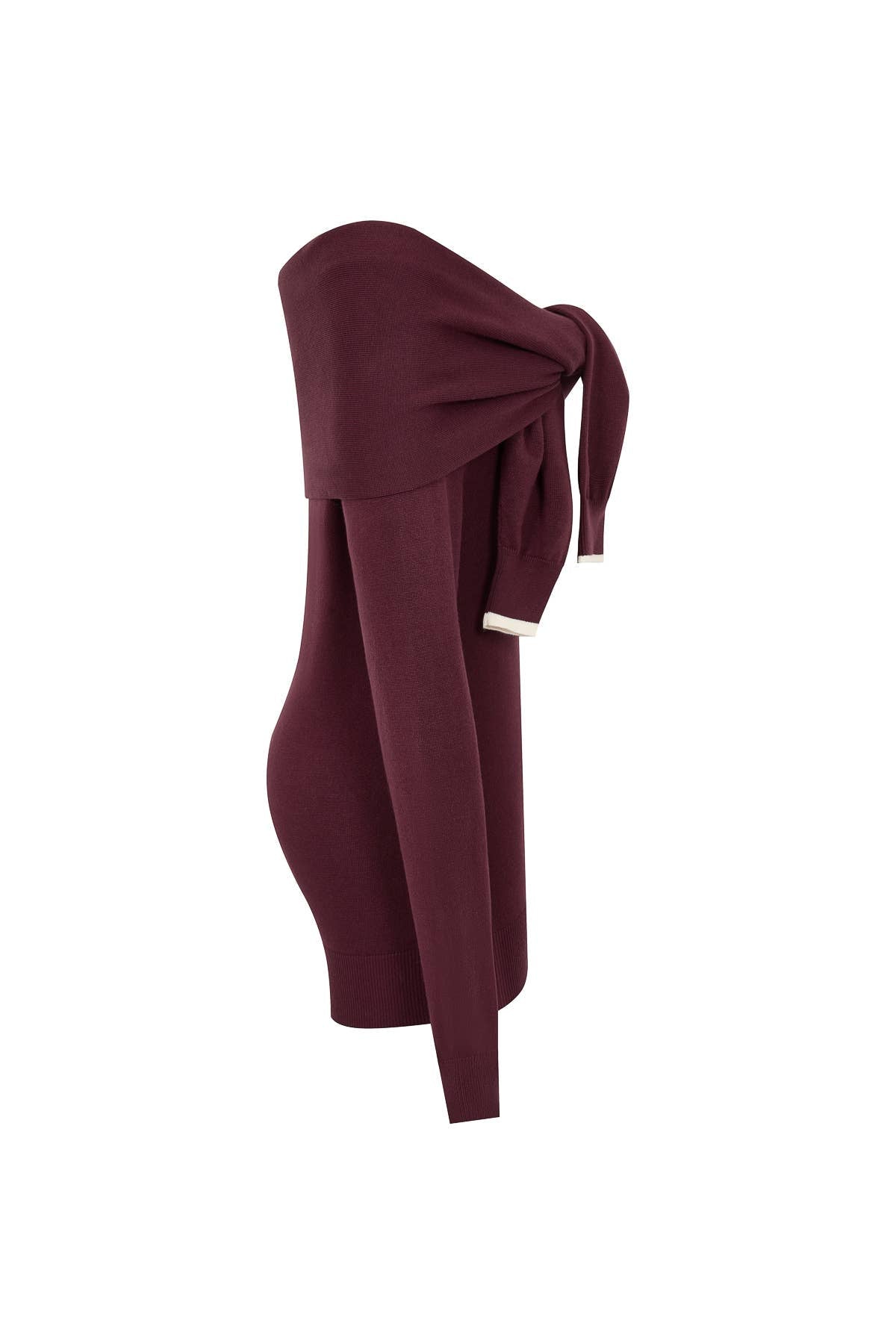 Long Sleeve Front Tie sweater-Rivir Tl177