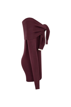 Long Sleeve Front Tie sweater-Rivir Tl177