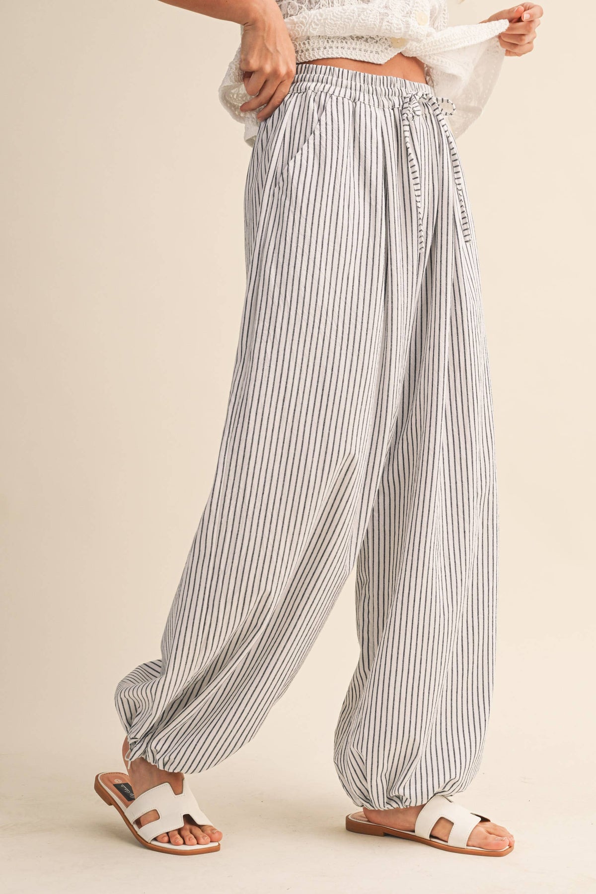 Striped Balloon Pant-Klesis  IP1494