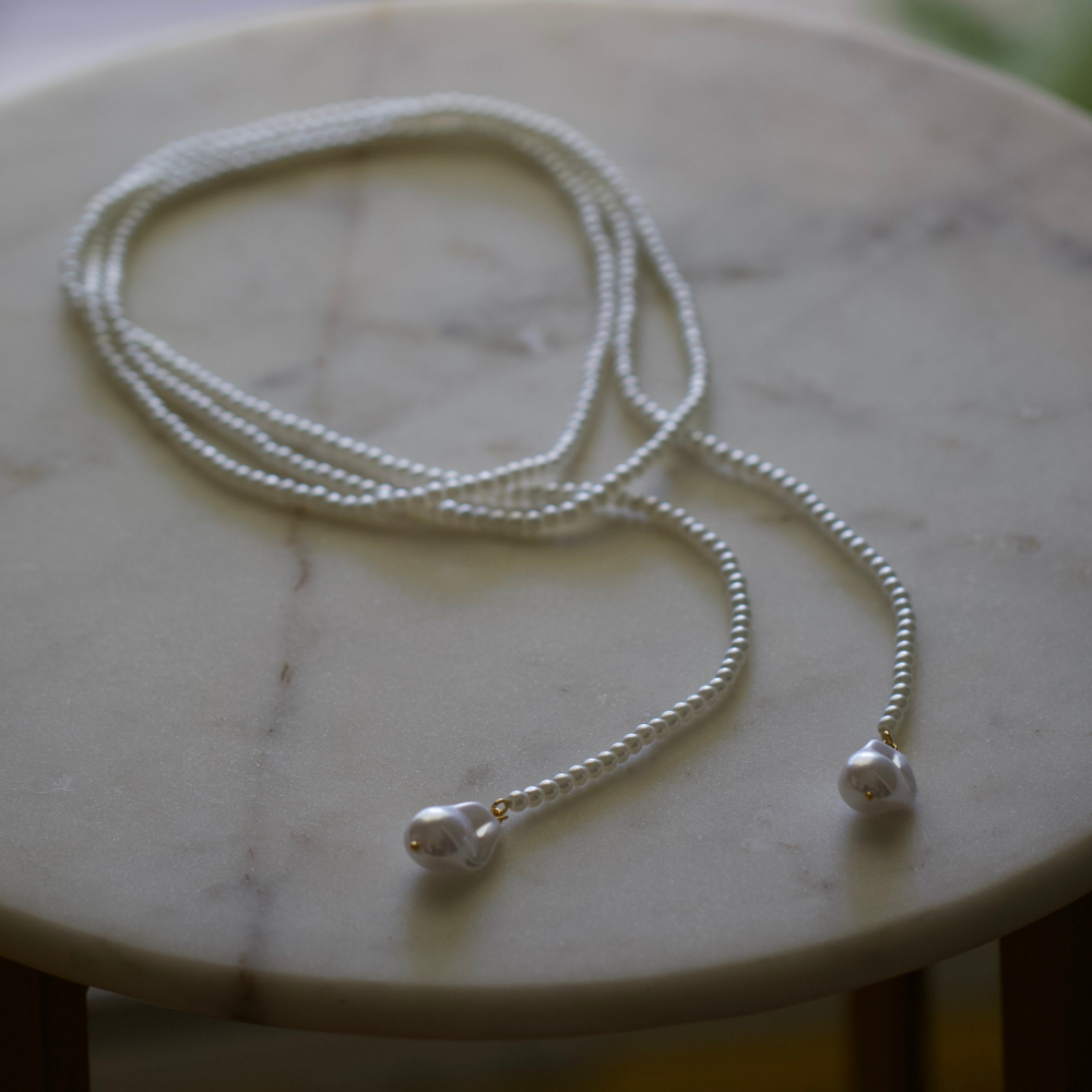 Wrap Pearl Lariat Necklace –Deep South Originals