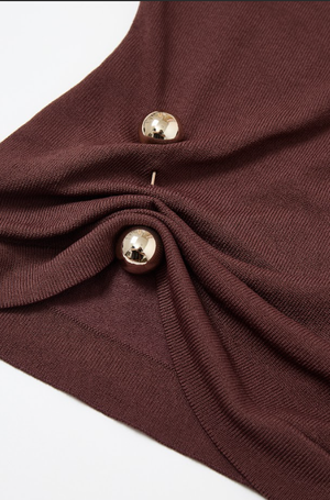 Asymmetric Gold Trim Top-RIVIR -Tl201