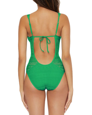 Becca Verde Color Play Plunge One Piece