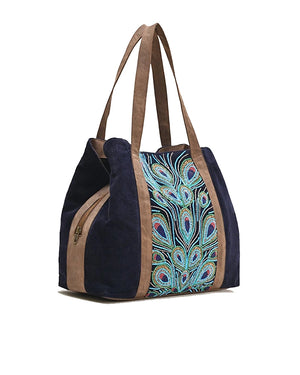 America & Beyond Peacock Day Tote