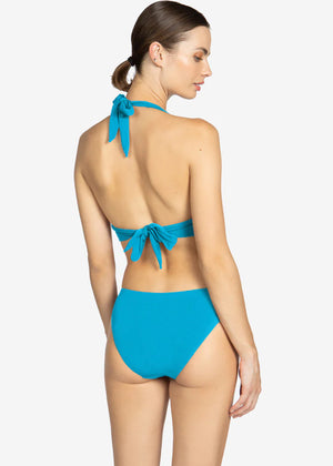 Aubrey Halter Top in Cyan Blue - Robin Piccone