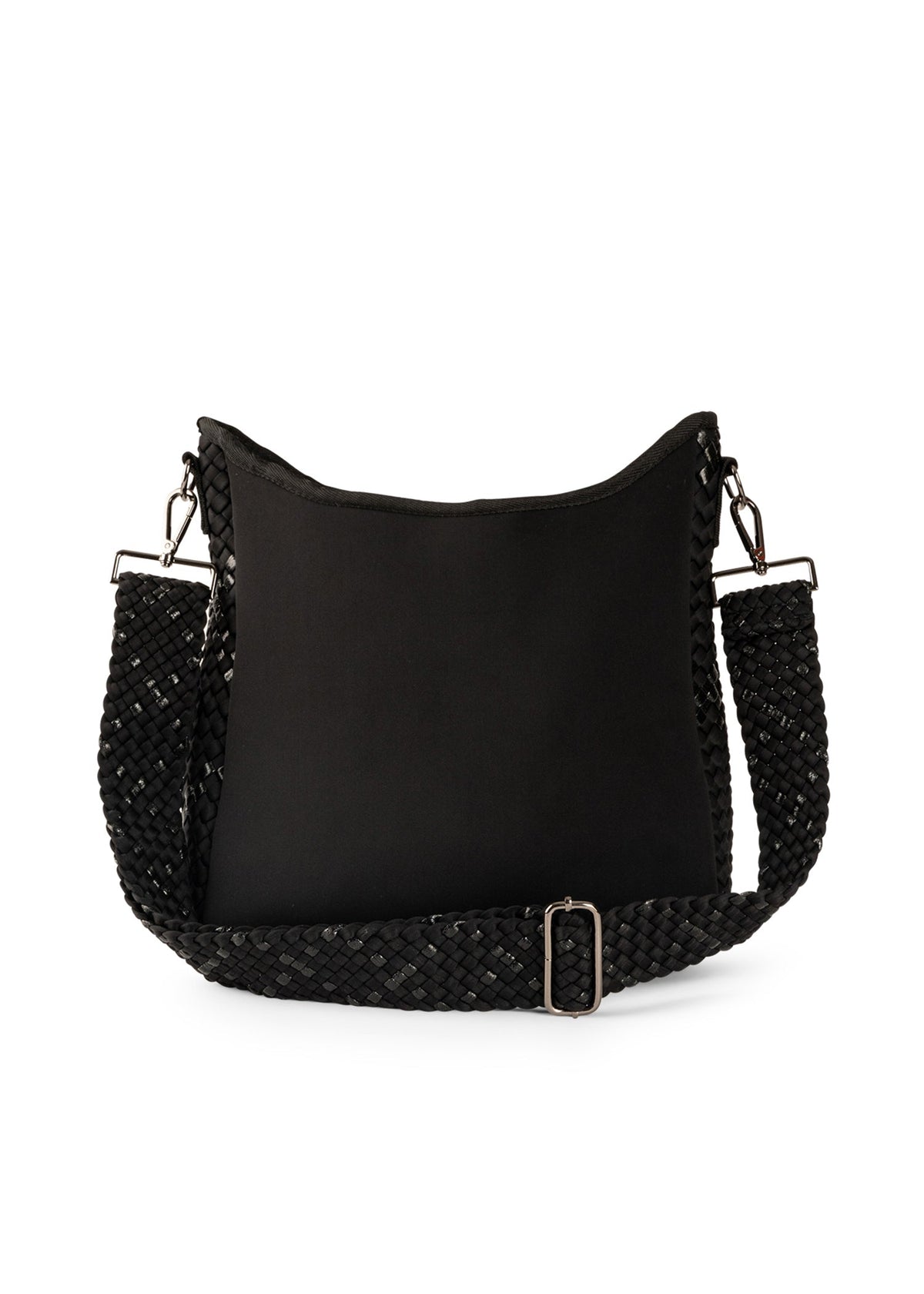 Blake Noir Woven Crossbody Bag - Haute Shore alt view 5