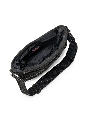 Blake Noir Woven Crossbody Bag - Haute Shore alt view 6