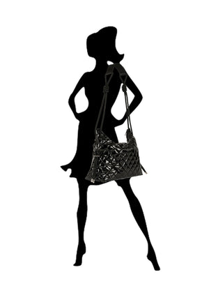 Stacey Noir Convertible Shoulder Bag - Haute Shore alt view 7