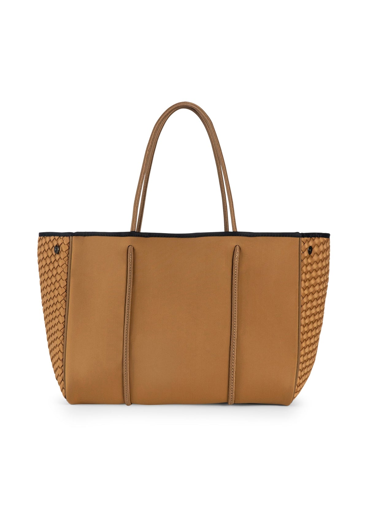 Greyson Camel Woven Neoprene Tote - Haute Shore alt view 1