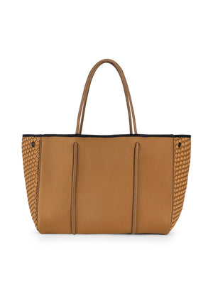 Greyson Camel Woven Neoprene Tote - Haute Shore alt view 1