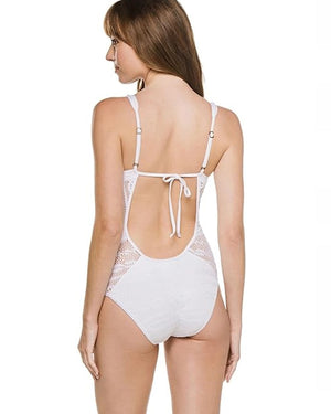 Becca White Color Play Plunge One Piece