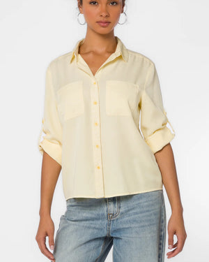 Velvet Heart Yellow Lucia Shirt