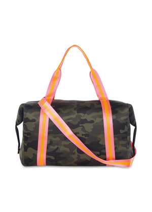 Haute Shore - Trip Weekender Bag (Morgan, Green Camo w/Orange & Pink Straps) alt view 1
