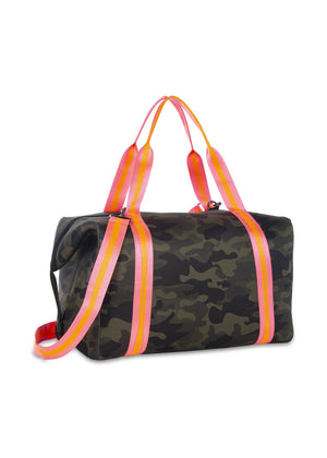 Haute Shore - Trip Weekender Bag (Morgan, Green Camo w/Orange & Pink Straps) alt view 2