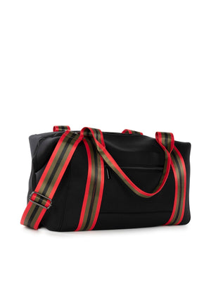Haute Shore - Morgan Bello Weekender Bag (Black w/Red & Green Stripes) alt view 4