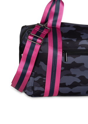 Haute Shore - Morgan Epic Weekender Bag (Navy Camo w/Pink & Navy Stripes) alt view 2