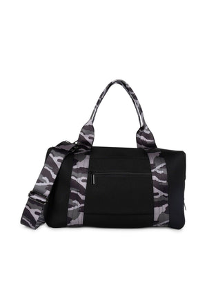 Haute Shore - Morgan Noir Weekender Bag (Black w/Grey Camo Stripes) alt view 1