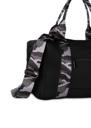 Haute Shore - Morgan Noir Weekender Bag (Black w/Grey Camo Stripes) alt view 7