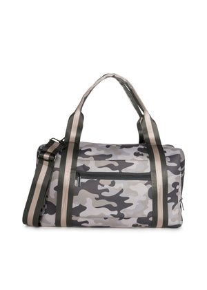 Haute Shore - Morgan Safari Weekender Bag (Taupe Camo w/Charcoal & Rosegold Strap) alt view 1