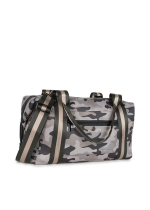 Haute Shore - Morgan Safari Weekender Bag (Taupe Camo w/Charcoal & Rosegold Strap) alt view 3