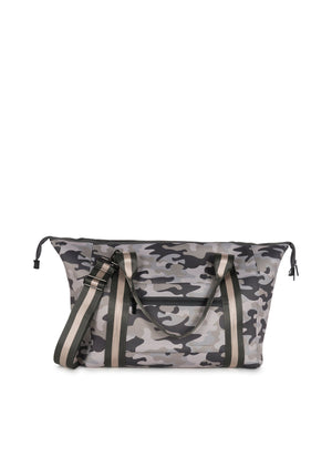 Haute Shore - Morgan Safari Weekender Bag (Taupe Camo w/Charcoal & Rosegold Strap) alt view 4