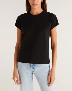 Z Supply Black Modern Slub Tee alt view 1