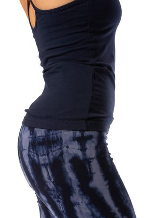 Hard Tail Forever - Freestyle Tank w/Bra (W-329, Navy) alt view 4
