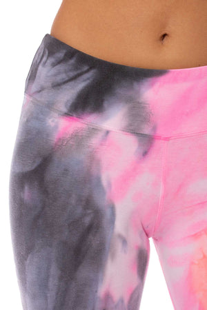 Hard Tail Forever - Flat Waist Ankle Legging (W-452, Dreamsicle Tie-Dye) alt view 4