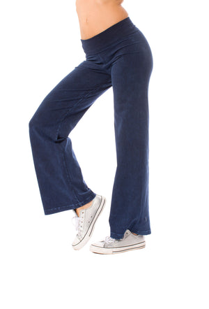 Hard Tail Forever - Wide Leg Roll Down Pants (W-326, Mineral Wash MW8)