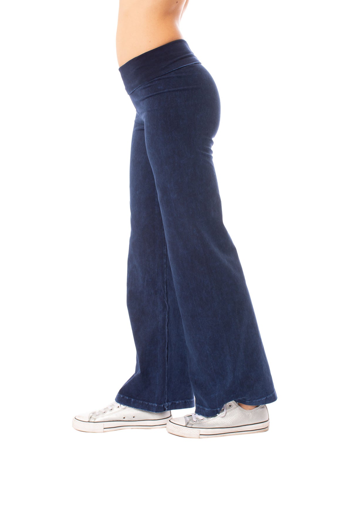 Hard Tail Forever - Wide Leg Roll Down Pants (W-326, Mineral Wash MW8) alt view 1