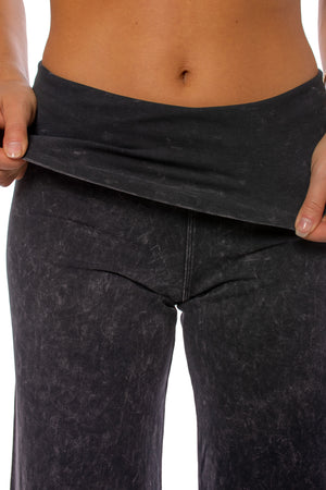 Hard Tail Forever - Wide Leg Roll Down Pants Mineral Wash Mw14 (W-326, Mineral Wash MW14) alt view 4