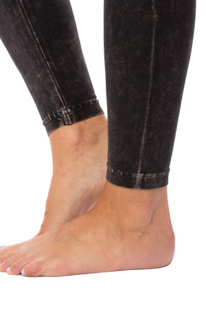 Contour Roll Down Ankle Legging (Style W-338, Mineral Wash MW6) by Hard Tail Forever alt view 3