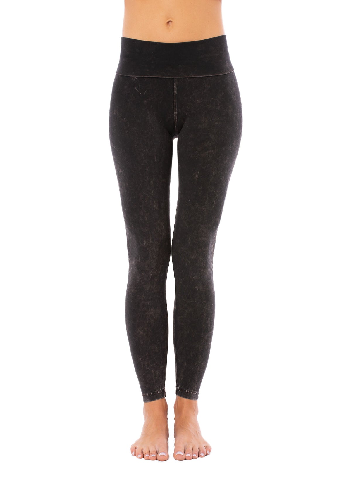 Contour Roll Down Ankle Legging (Style W-338, Mineral Wash MW6) by Hard Tail Forever alt view 4