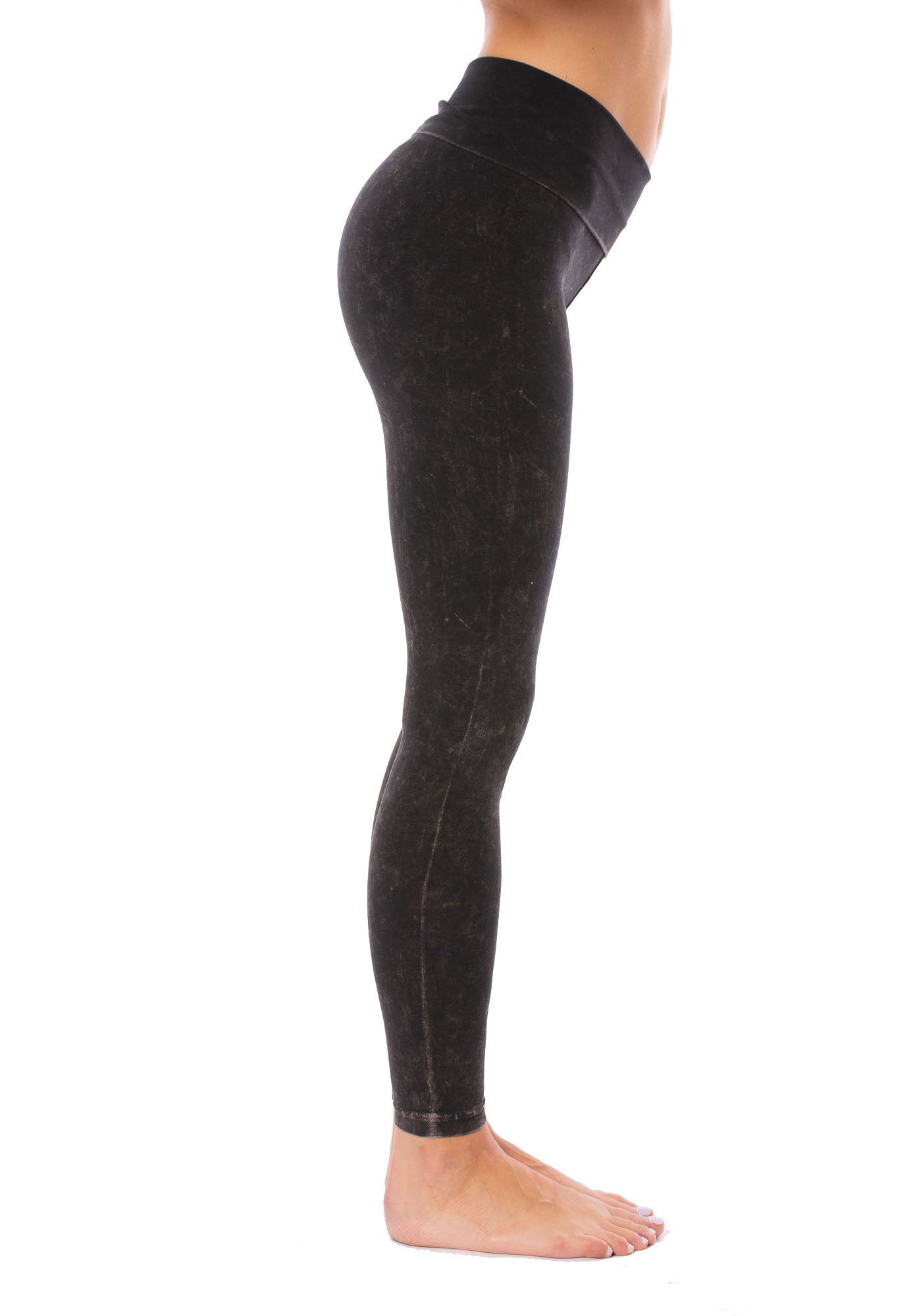 Hard Tail Forever Contour Rolldown Ankle Legging - Charcoal