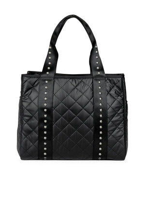 Haute Shore - Jaime Carbon Tote Bag (Jaime, Black w/Gunmetal Studded Straps) alt view 1