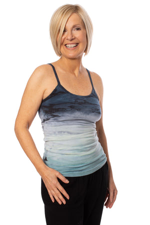 Hard Tail Forever - Long Spaghetti Tank W/Bra (586, Tie-Dye RH58)