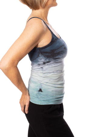 Hard Tail Forever - Long Spaghetti Tank W/Bra (586, Tie-Dye RH58) alt view 1