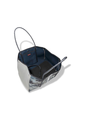 Haute Shore - Greyson Refresh Neoprene Tote Bag w/Zipper Wristlet Inside (Greyson, Sage Camo w/Navy & White Stripe) alt view 5