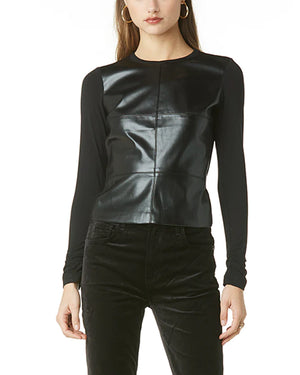 Tart Collections Tawni Faux Leather Top