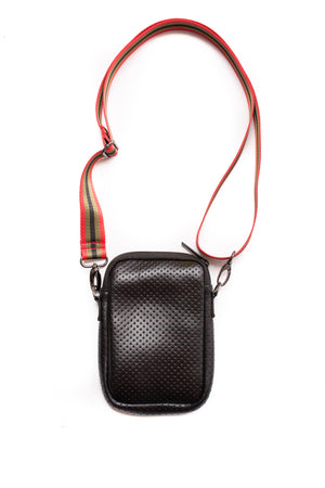 Haute Shore - Casey Bello Neoprene Cell Phone Case (Casey, Black w/Green & Red Stripe) alt view 2