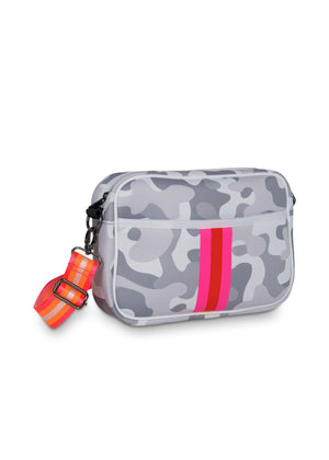 Haute Shore - Drew Rise Crossbody (Drew, Grey Camo w/Pink & Red Stripe) alt view 2