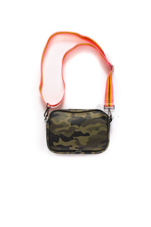 Haute Shore - Drew Showoff Crossbody (Drew, Green Camo w/Orange & Pink Stripe) alt view 5