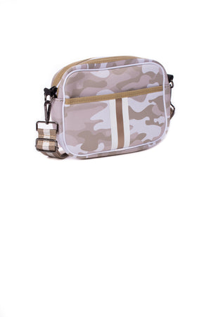 Haute Shore - Drew Sahara Crossbody (Beige Camo w/Rose Gold & White Stripe) alt view 1