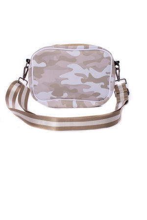 Haute Shore - Drew Sahara Crossbody (Beige Camo w/Rose Gold & White Stripe) alt view 3