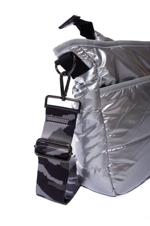 Haute Shore - Perri Chill Puffer Crossbody (Silver w/Grey Camo Strap) alt view 1