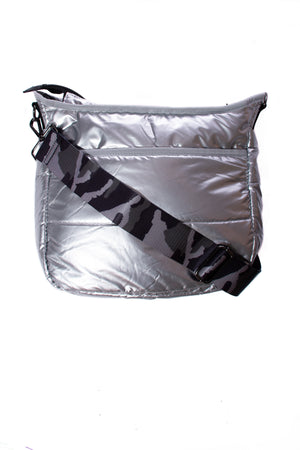 Haute Shore - Perri Chill Puffer Crossbody (Silver w/Grey Camo Strap) alt view 3