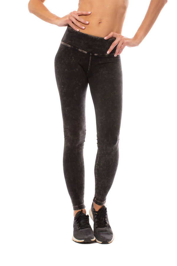 Hard Tail Forever - Flat Waist Ankle Legging (W-452, Black Mineral Was -  Londo Mondo
