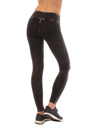 Hard Tail Forever - Flat Waist Ankle Legging (W-452, Mineral Wash MW6) alt view 3