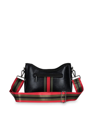 Haute Shore - Blair Bello Neoprene Crossbody (Black w/Red & Green Stripe) alt view 4