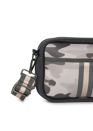 Haute Shore - Drew Safari Crossbody (Taupe Camo w/Charcoal & Rosegold stripe) alt view 1