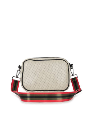 Haute Shore - Drew Roma Crossbody (Beige w/Olive, Black, & Red Stripe) alt view 4